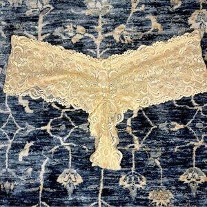 Lane Bryant Cacique Ivory Floral Lace Shortie Panties